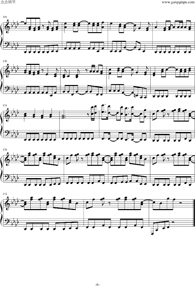 罗密欧与灰姑娘(钢琴谱)6