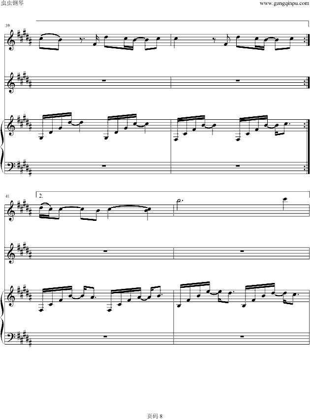 为什么会喜欢你(钢琴谱)8