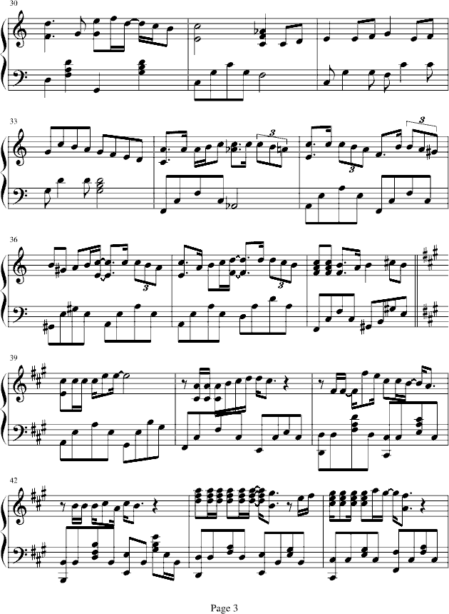 劲歌金曲(钢琴谱)3