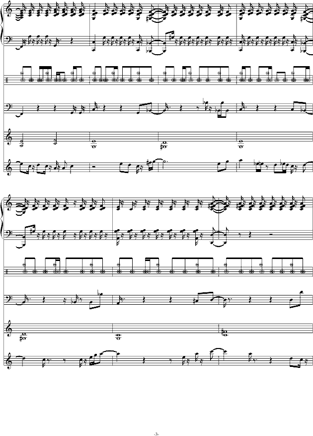 暇逸的情人节(钢琴谱)3