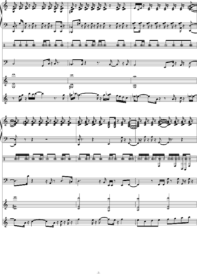 暇逸的情人节(钢琴谱)7