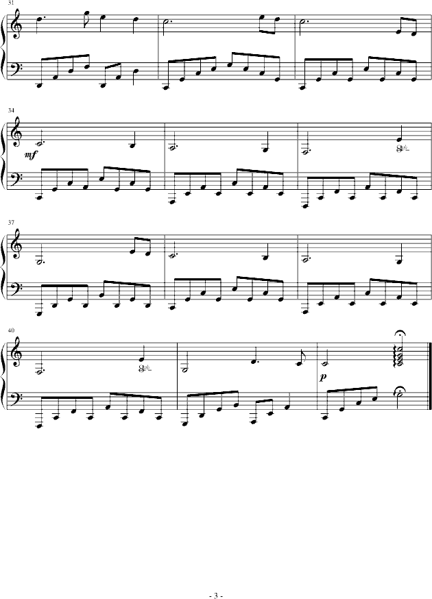 追梦马(钢琴谱)3