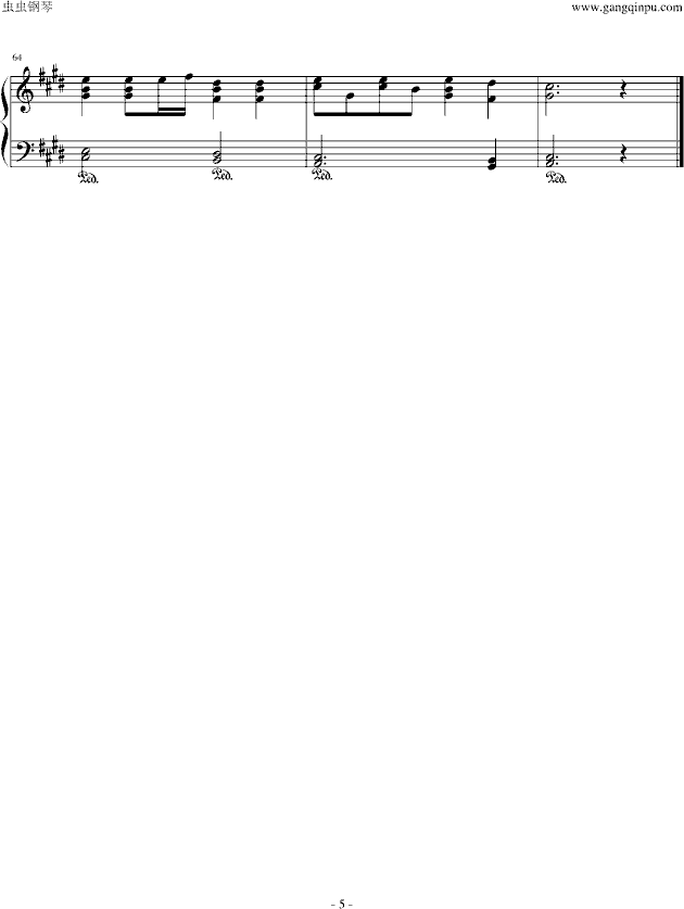 错的人(钢琴谱)5