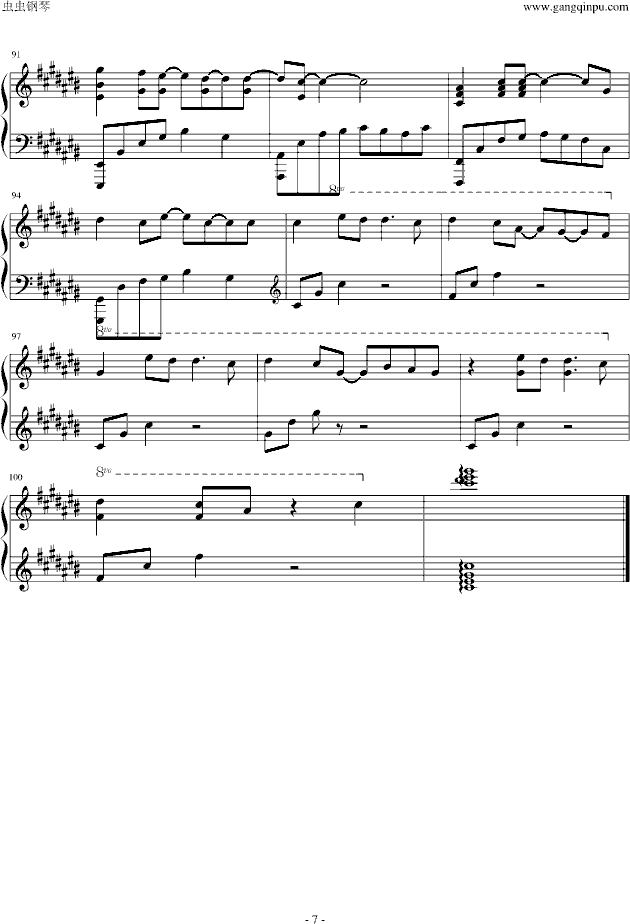 你不知道的事(钢琴谱)7