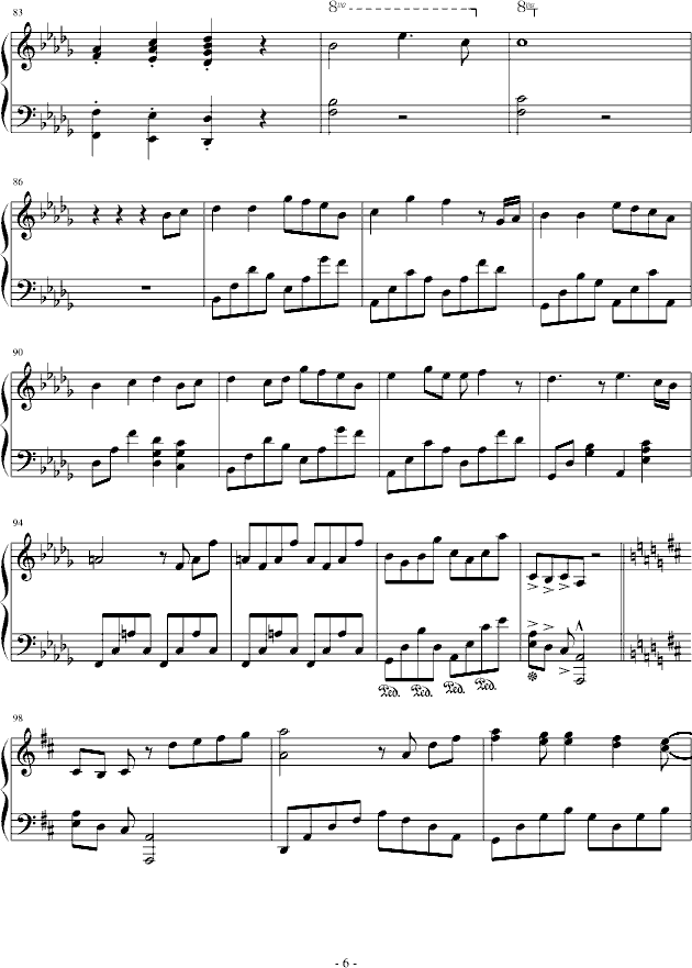 风之空物语(钢琴谱)6