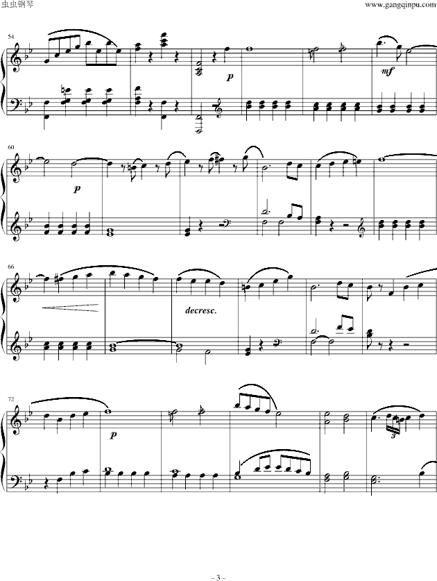 莫扎特第四十交响曲第四乐章(钢琴谱)3