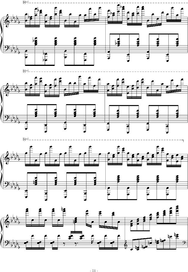 sorry for stupid things(钢琴谱)11