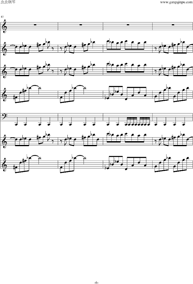 遗忘花园(钢琴谱)6