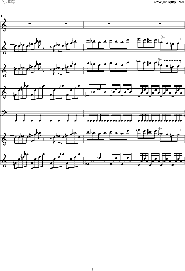 遗忘花园(钢琴谱)7