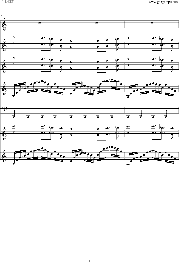 遗忘花园(钢琴谱)8