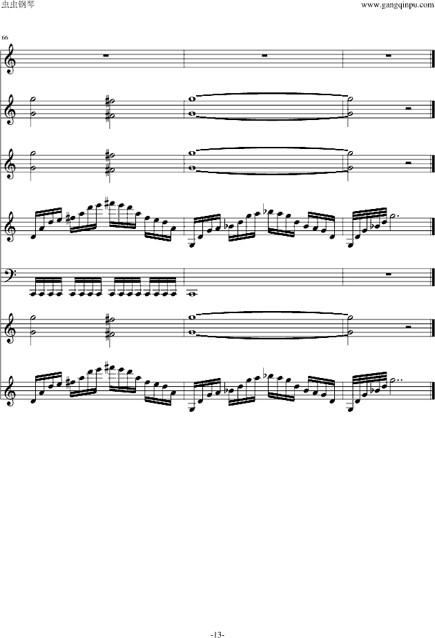 遗忘花园(钢琴谱)13