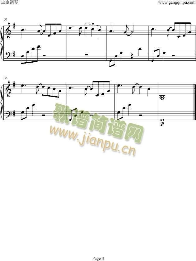 被遗忘的天使(钢琴谱)1