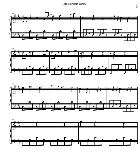 冒险岛-天空之城(钢琴谱)5