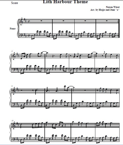 冒险岛-天空之城(钢琴谱)1