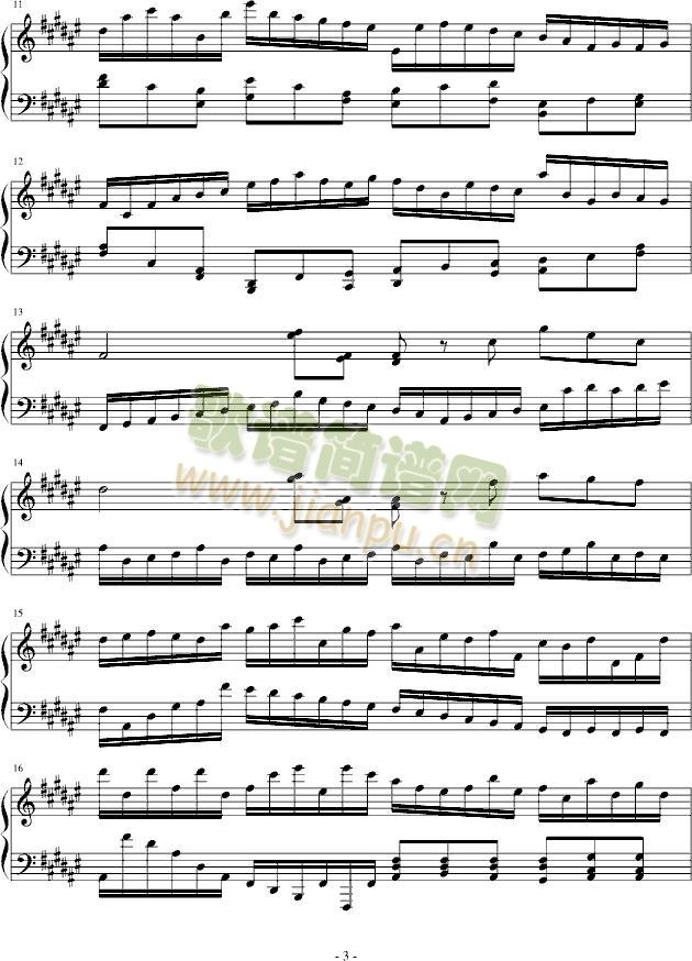 酒疯之曲(钢琴谱)3