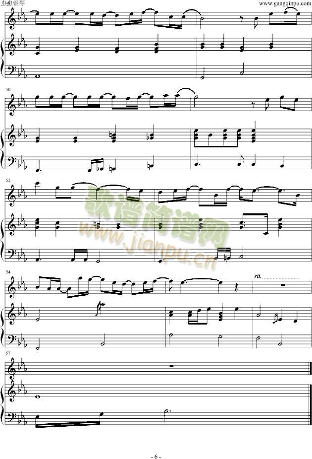 说了再见(钢琴谱)6