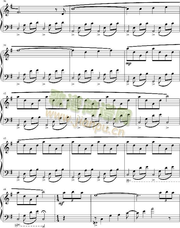 奈何桥上(钢琴谱)3