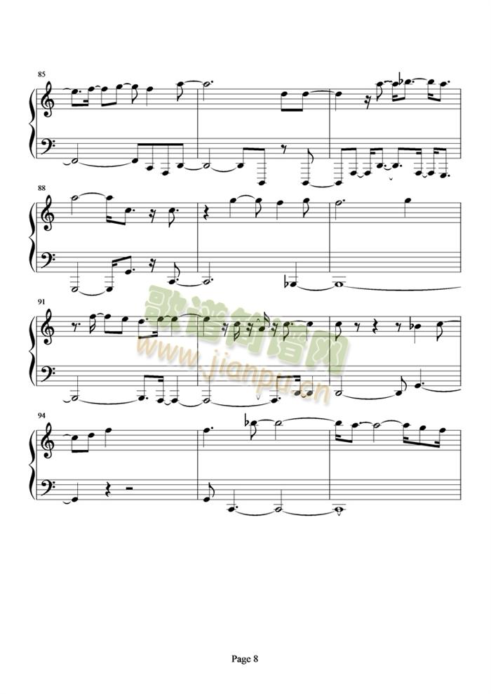 想见你(钢琴谱)8