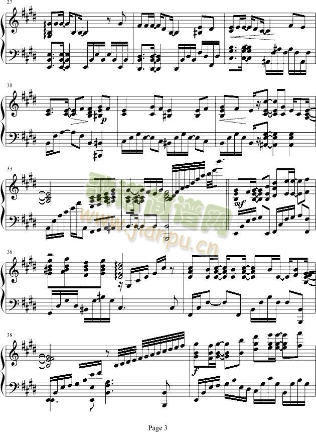 shooting(钢琴谱)3