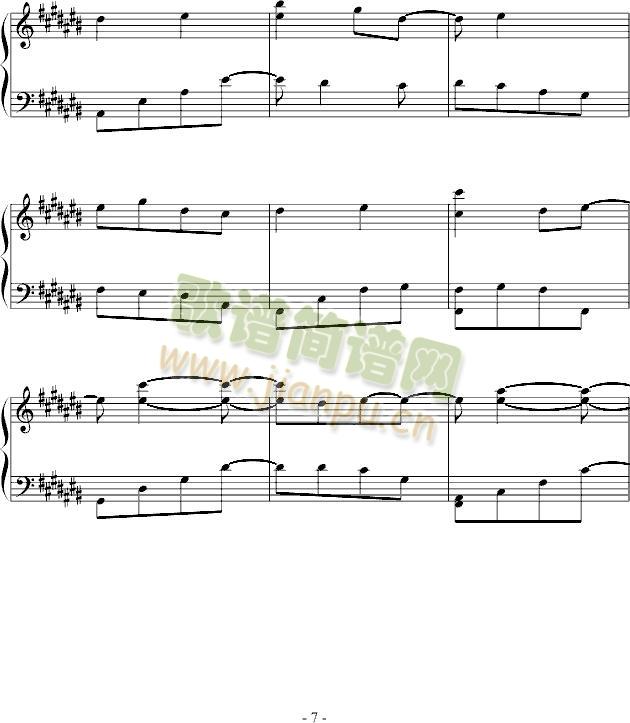 假使(钢琴谱)7