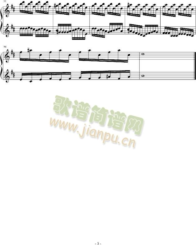 急行的马车(钢琴谱)3