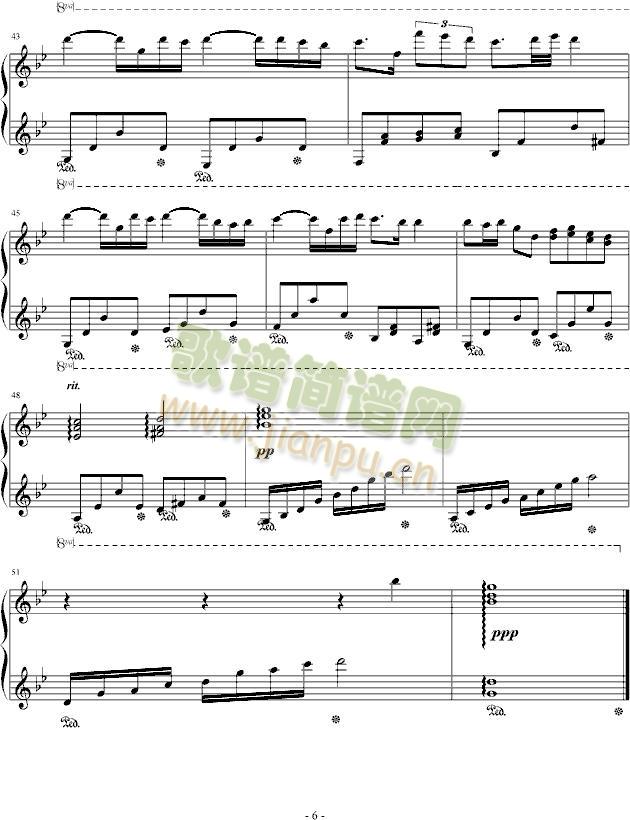 梦之祭(钢琴谱)6