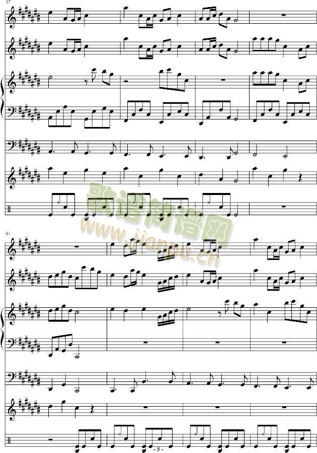 踏花归去马蹄香(钢琴谱)8