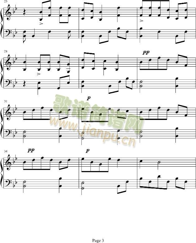 比翼双飞(钢琴谱)3