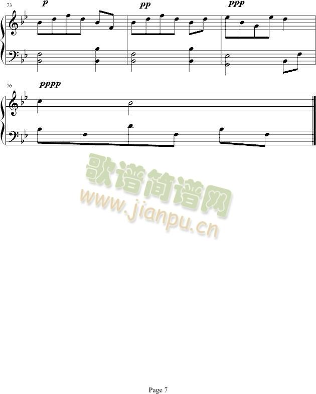 比翼双飞(钢琴谱)7