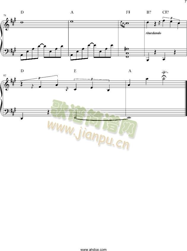 爱爱爱(钢琴谱)7