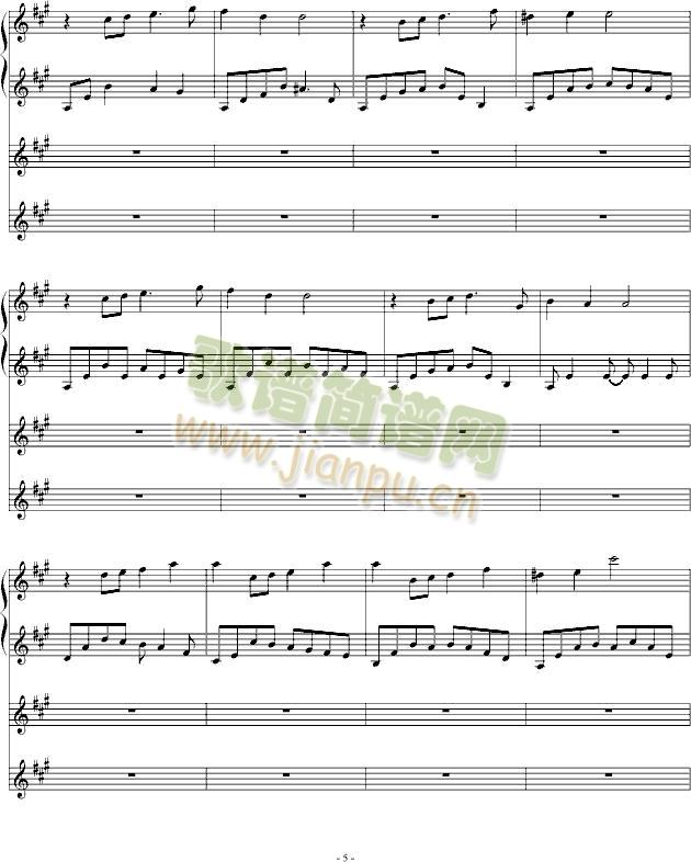 Ami-最终幻想8(钢琴谱)5