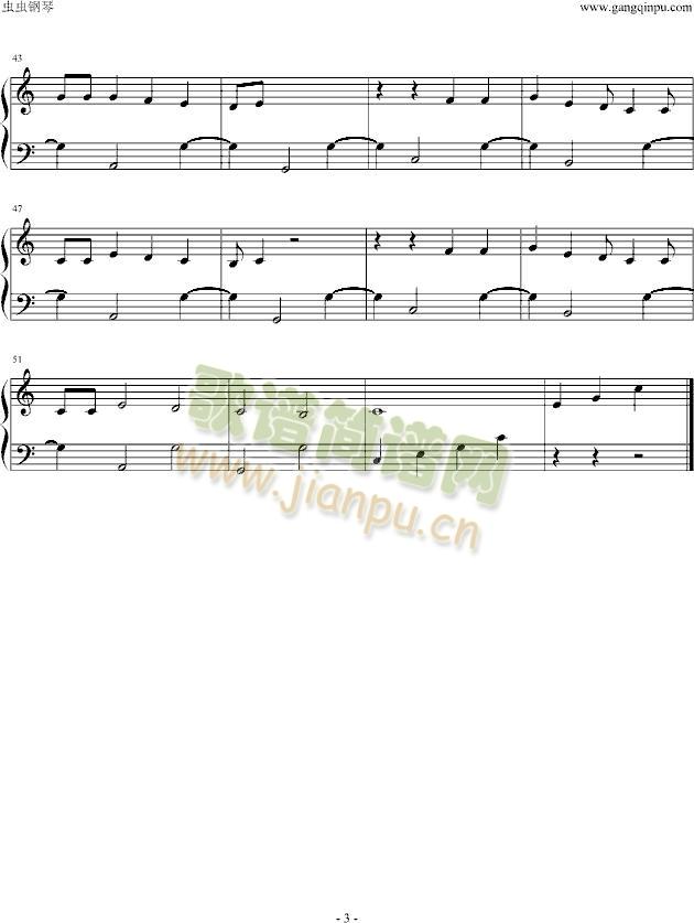 你为爱而生-You(钢琴谱)3