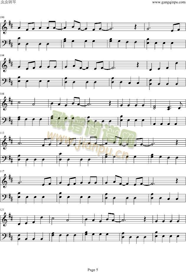 海贼王-memories(钢琴谱)5