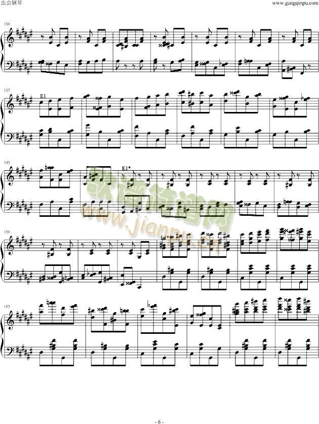 匈牙利狂响曲(钢琴谱)6