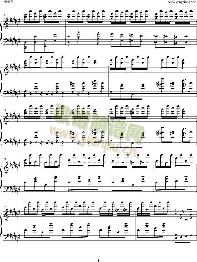 匈牙利狂响曲(钢琴谱)5