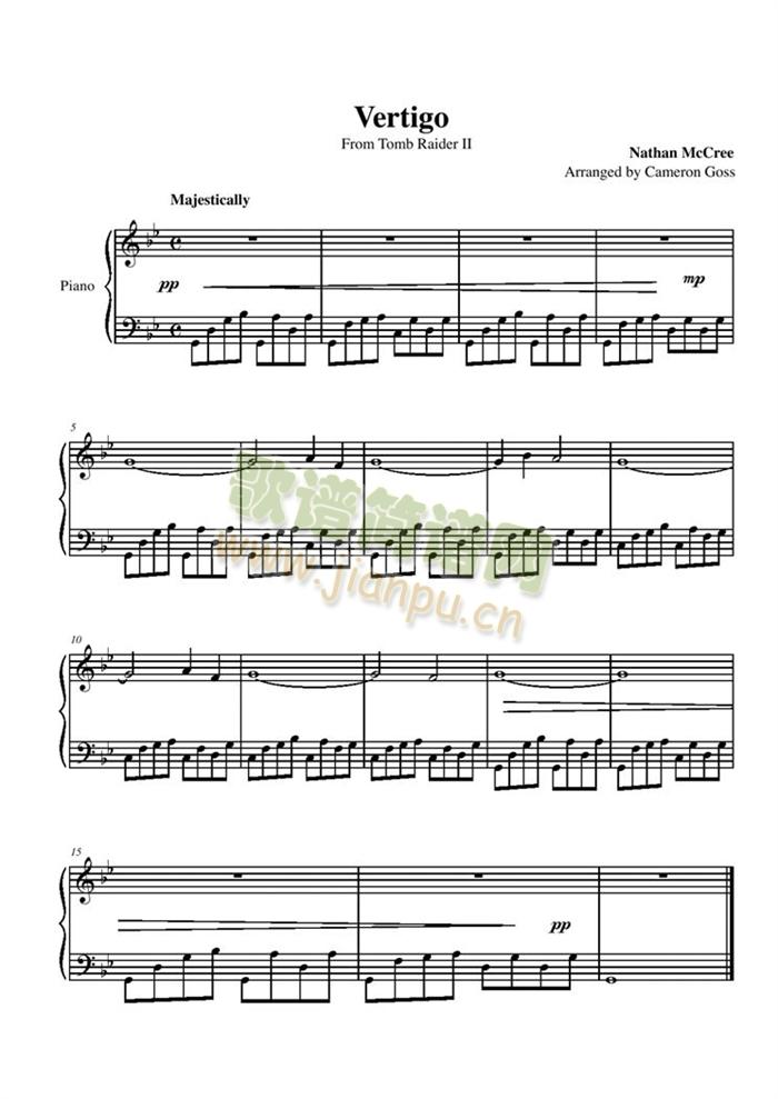 Vertigo(钢琴谱)1
