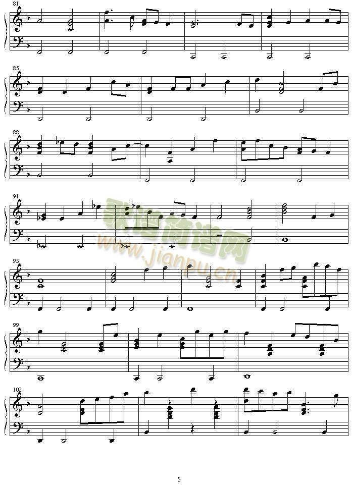 country_roads(钢琴谱)5