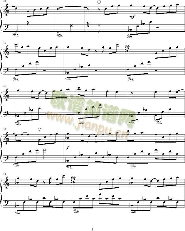 小小的手心(钢琴谱)3