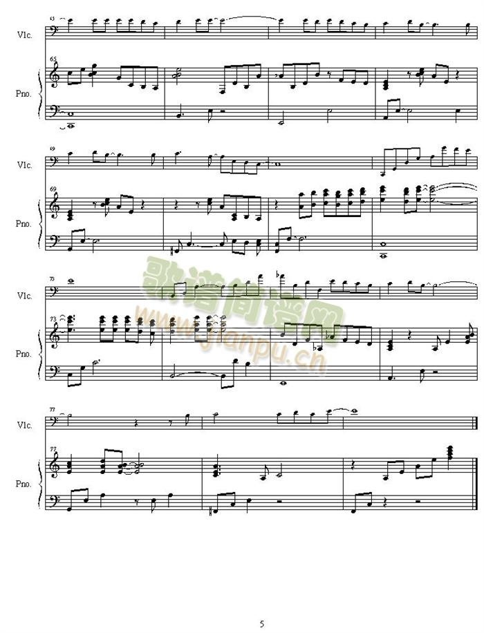 Adesso(钢琴谱)5