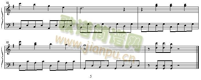 route_venus(钢琴谱)5