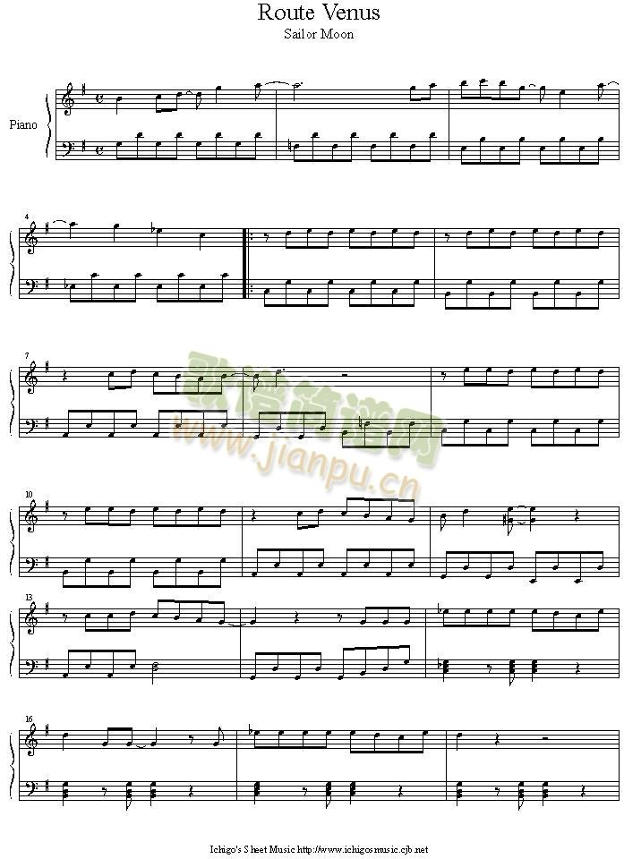 route_venus(钢琴谱)1