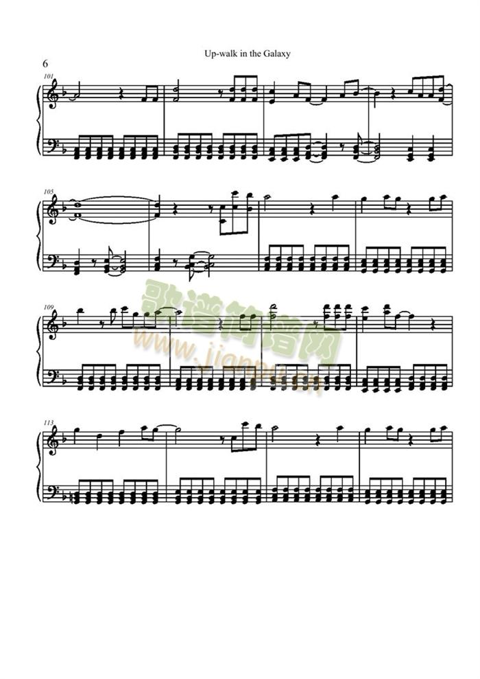 Up-walk(钢琴谱)6