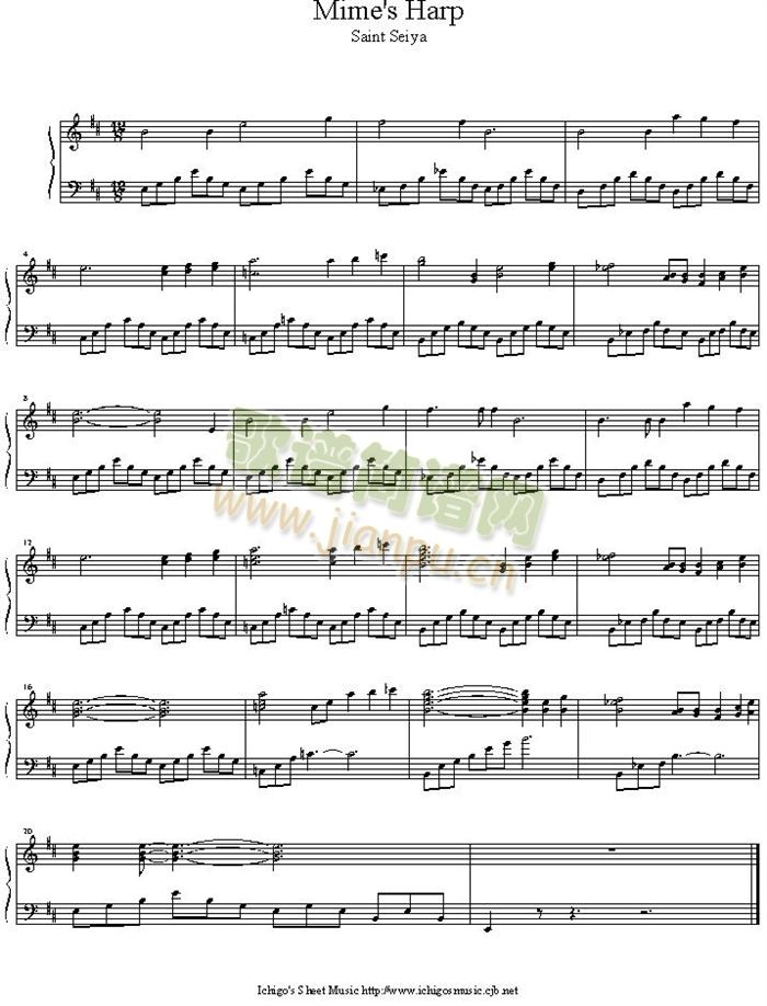 mime_s_harp(钢琴谱)1