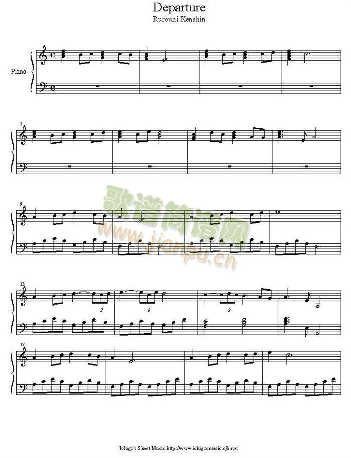 departure(钢琴谱)1