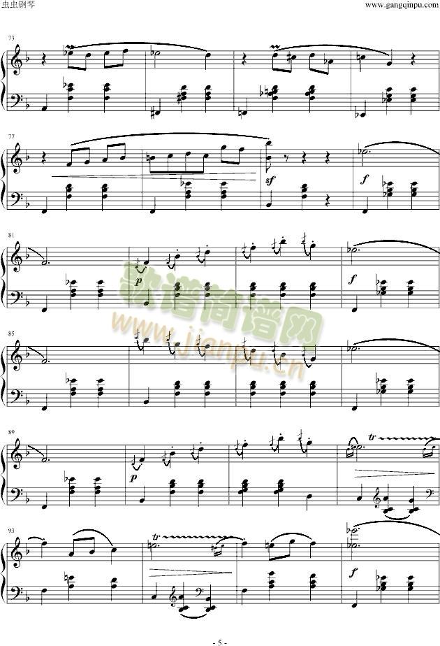 辉煌的大圆舞曲(钢琴谱)5