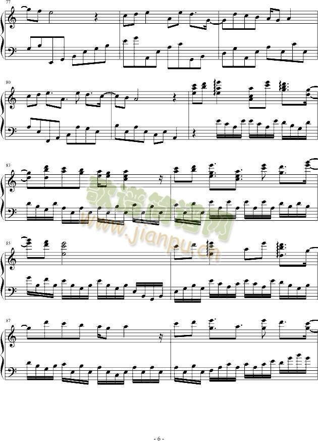 韩日剧(钢琴谱)6