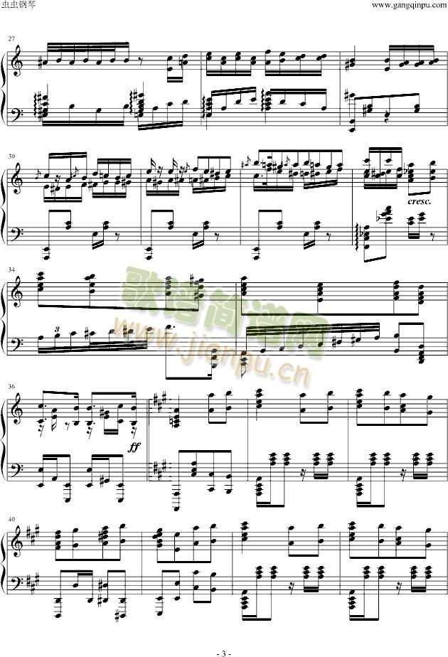 瓦洛多斯土耳其-爵士版(钢琴谱)3