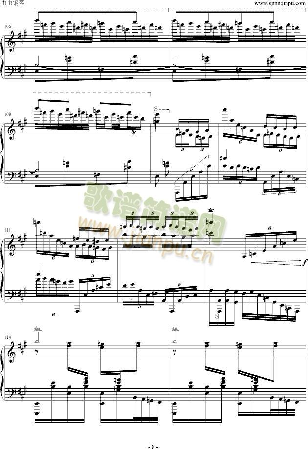 瓦洛多斯土耳其-爵士版(钢琴谱)8