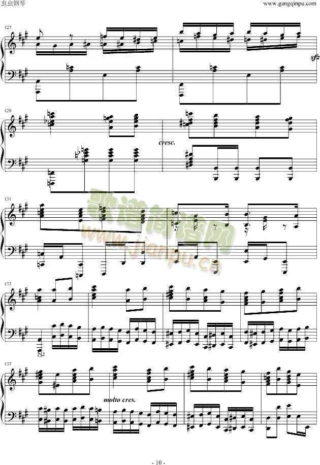 瓦洛多斯土耳其-爵士版(钢琴谱)10