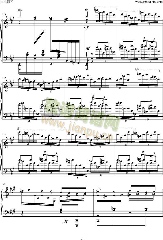 瓦洛多斯土耳其-爵士版(钢琴谱)9